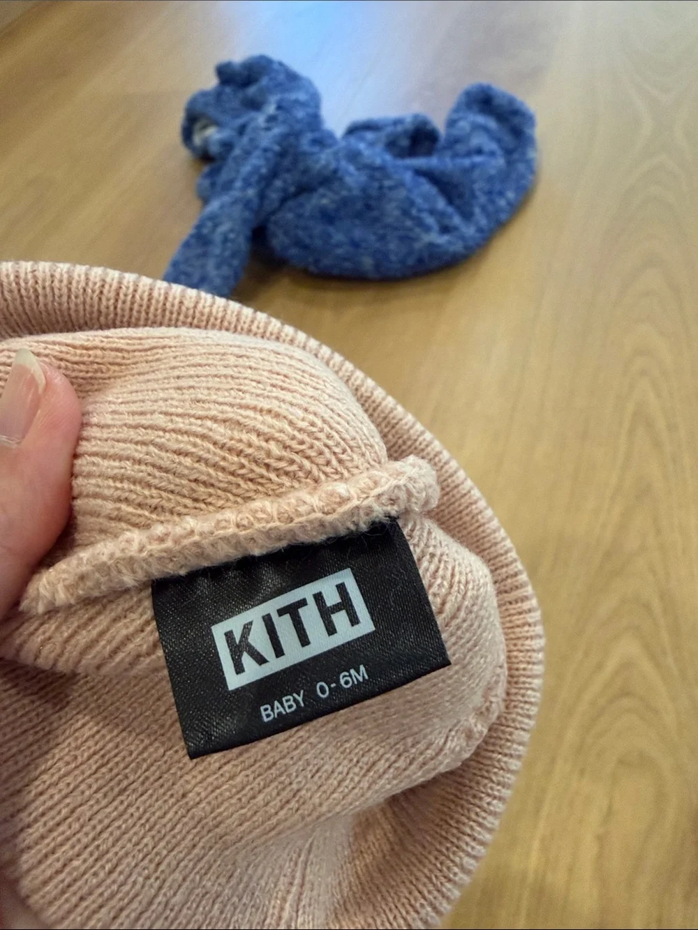 Kith Kids Blush Pink Ribbed Cuff Beanie